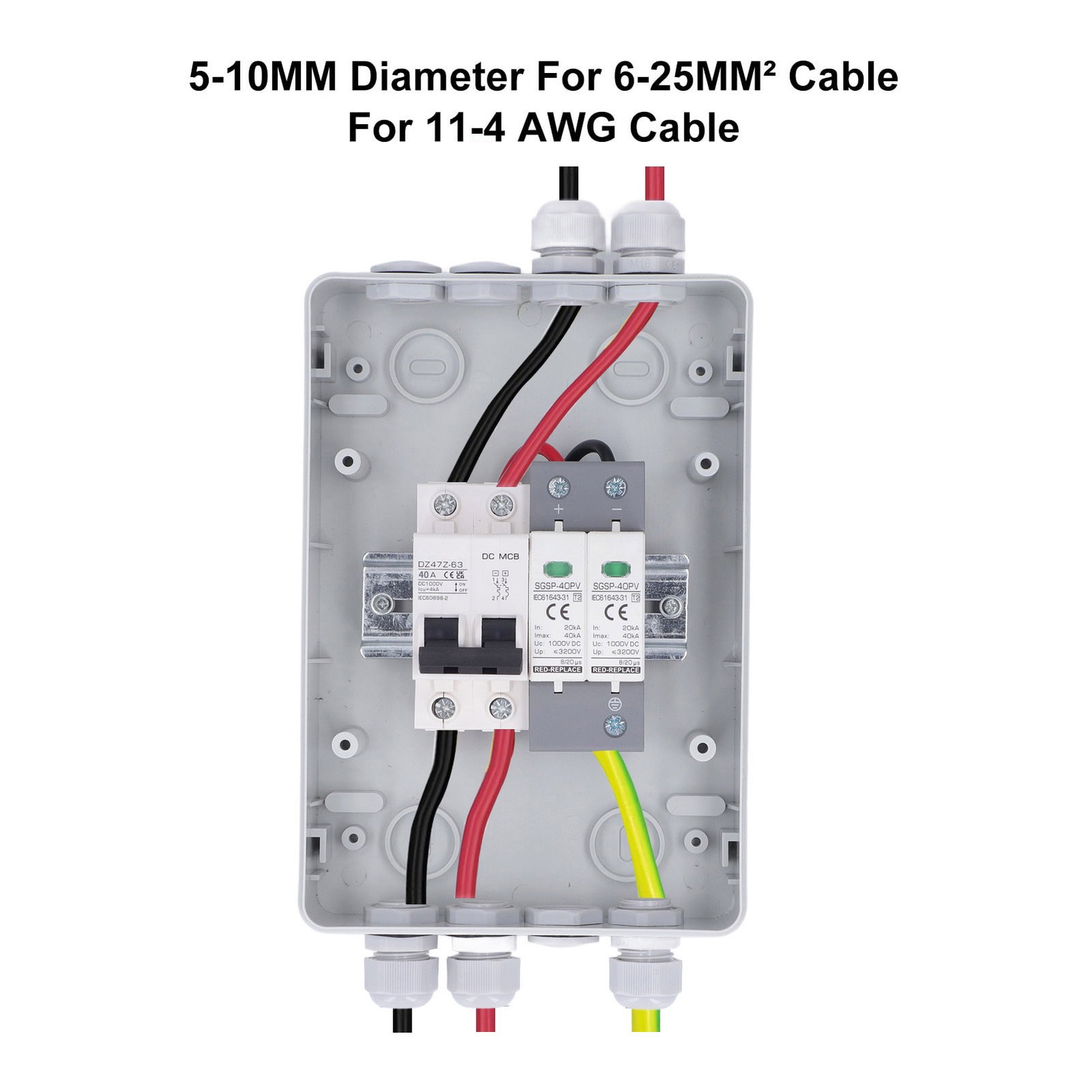 PV Combiner Box IP65 Waterproof Protection Photovoltaic Solar