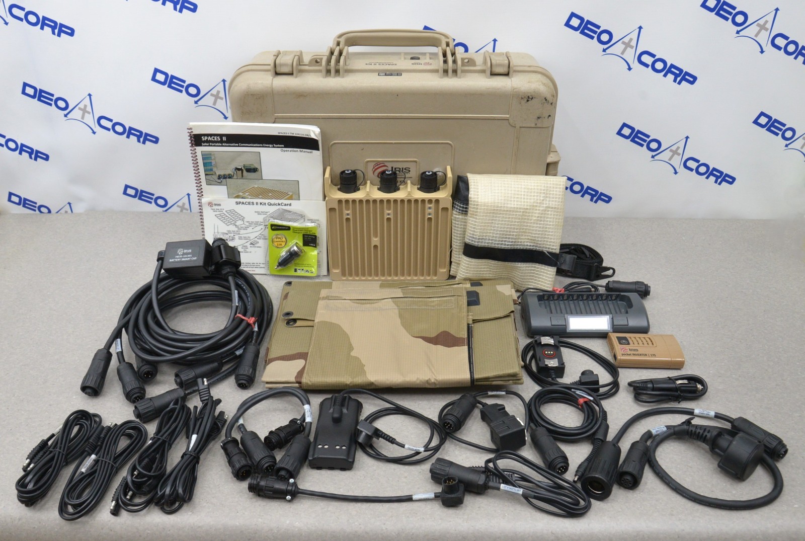 Iris Technology SPACES II Portable Military Solar Energy Field Kit 78535-103399
