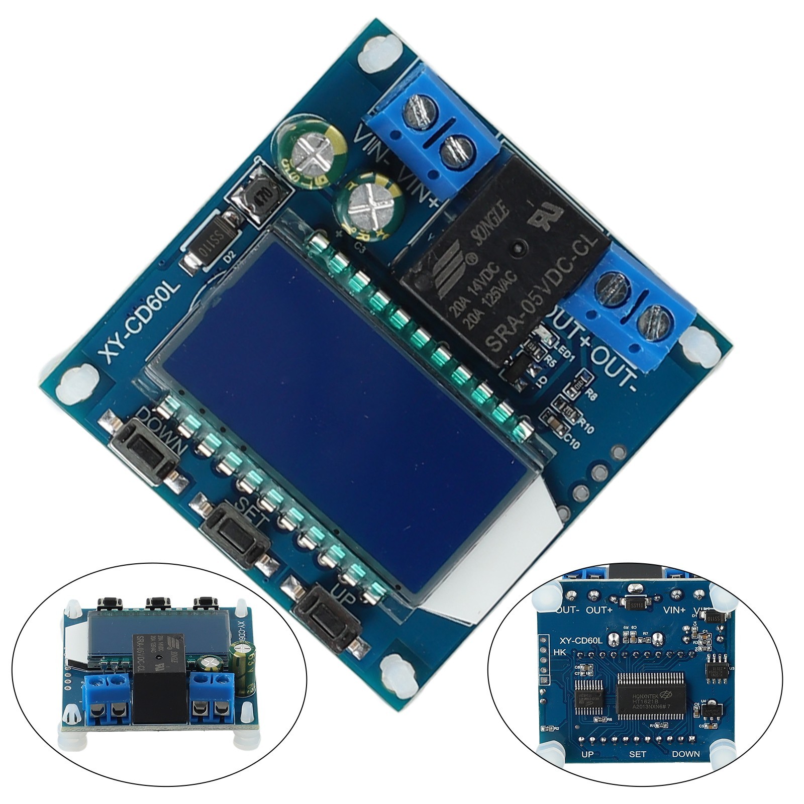 Control 6-60V LCD Screen Low Voltage Plastic Protects The Load Control