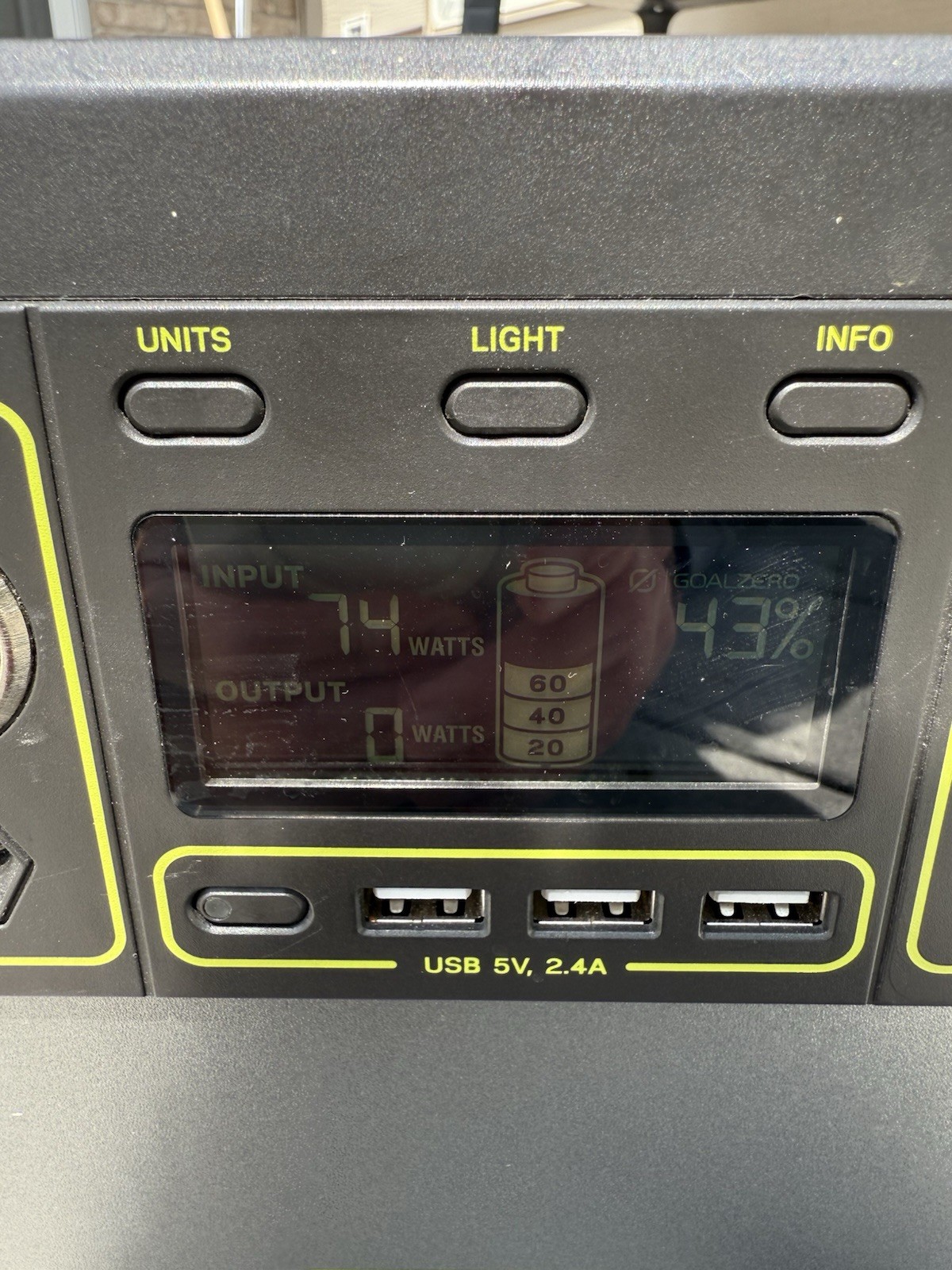 Goal Zero Yeti 400 Portable Power Station Lithium, comes with No Charger
