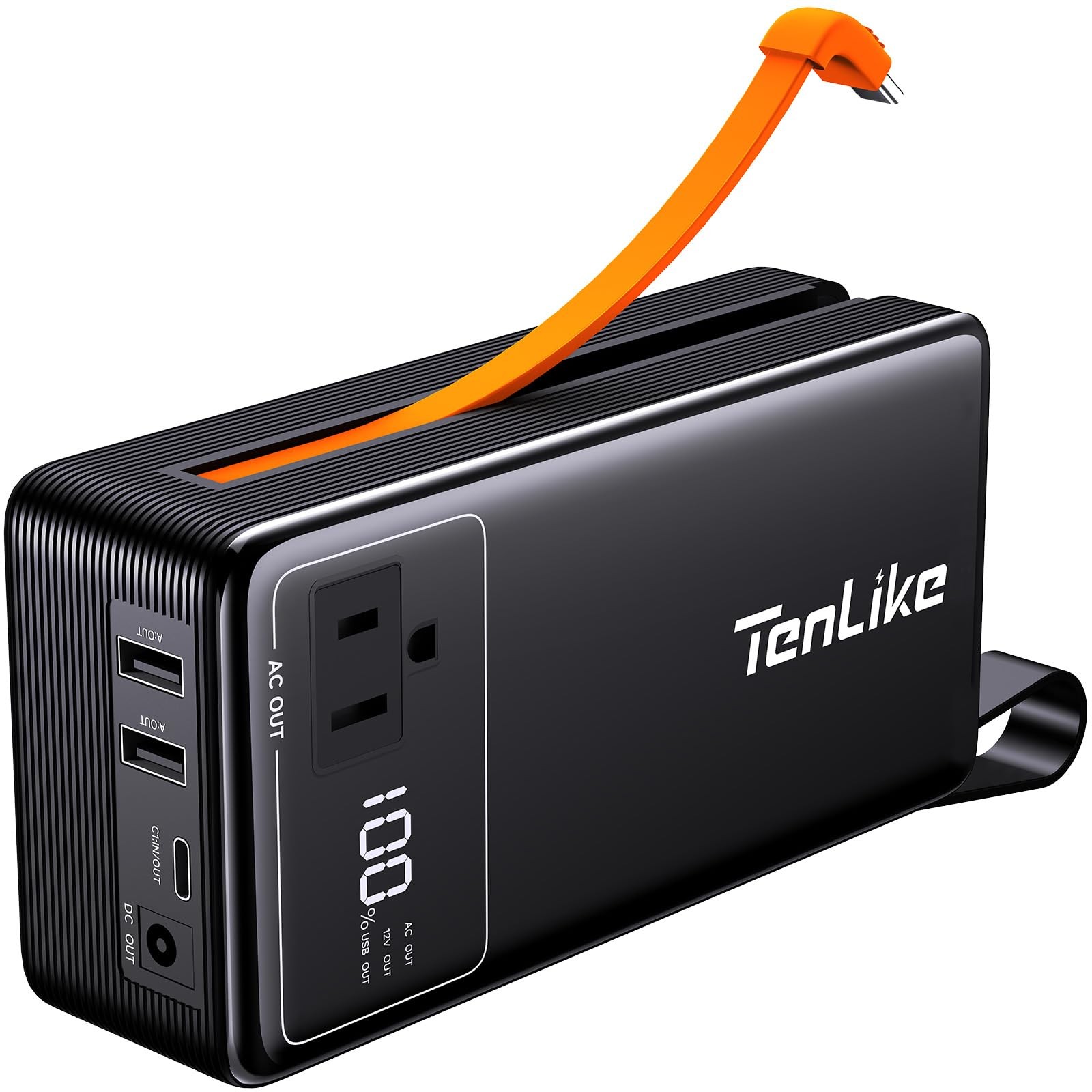 99.9Wh Portable Power Station 60W Type C AC Outlet Black
