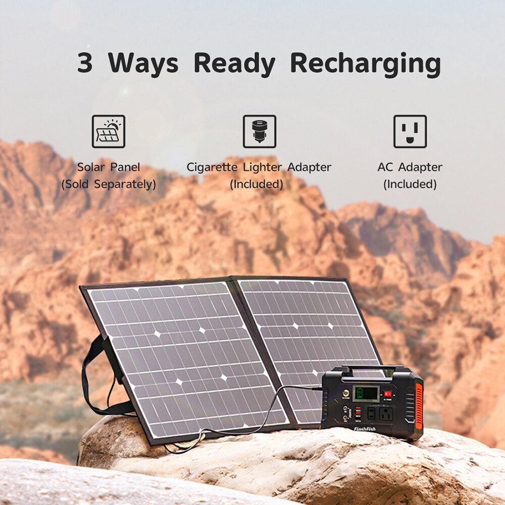 Flashfish E200 Portable Power Station 200W 151Wh 110V Pure Sine Wave Output M0D2