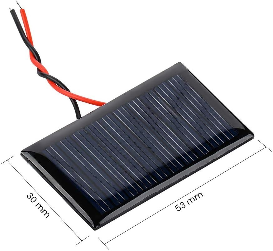 10PCS 5V 30mA Mini Solar Panels Photovoltaic Cells DIY Toy Solar Kit 53x30mm