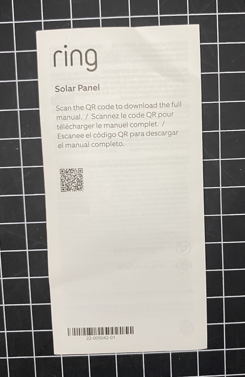Ring 2nd Generation 4W Solar Panel for Select Ring Security Cameras – White