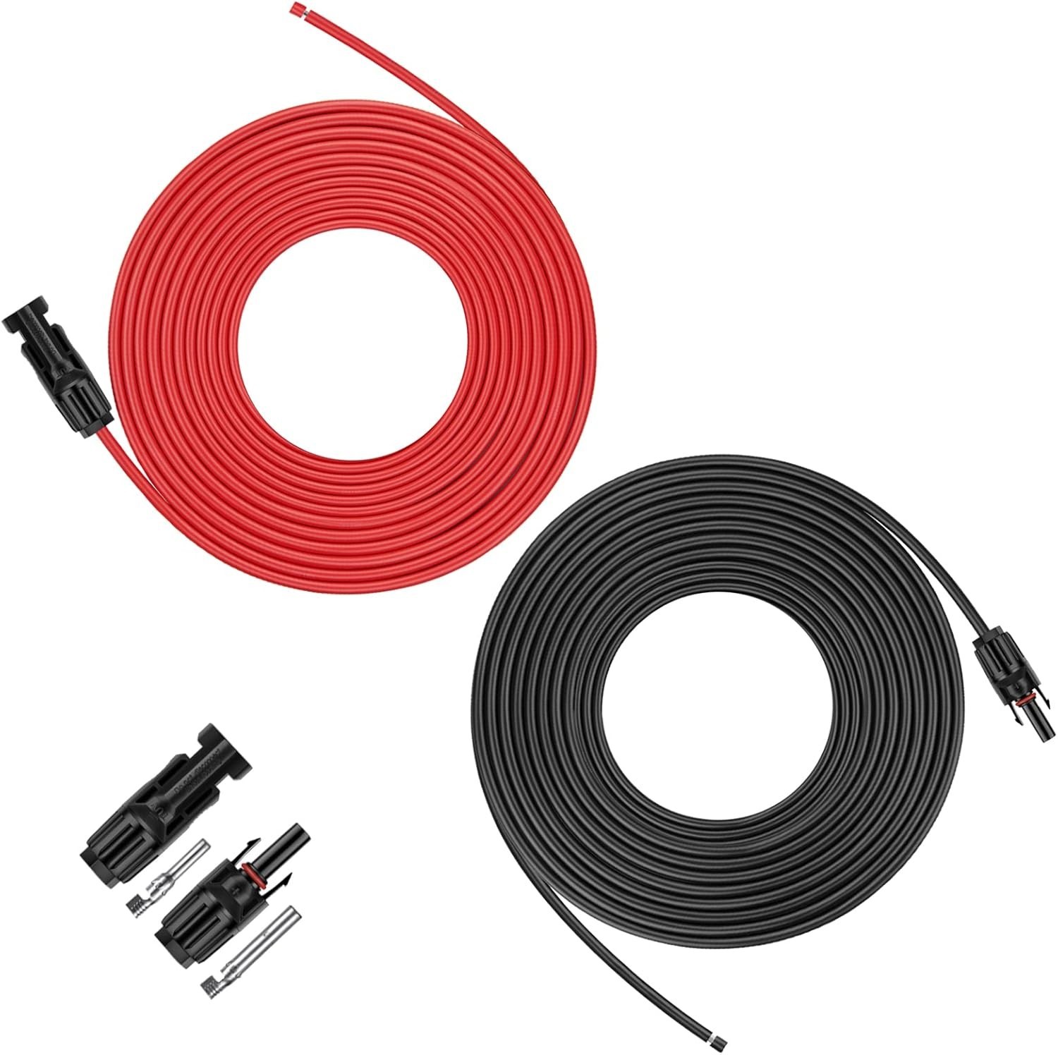 Enhanced 100Ft Solar Panel Extension Cable – 10AWG, Weather Resistant & Robust