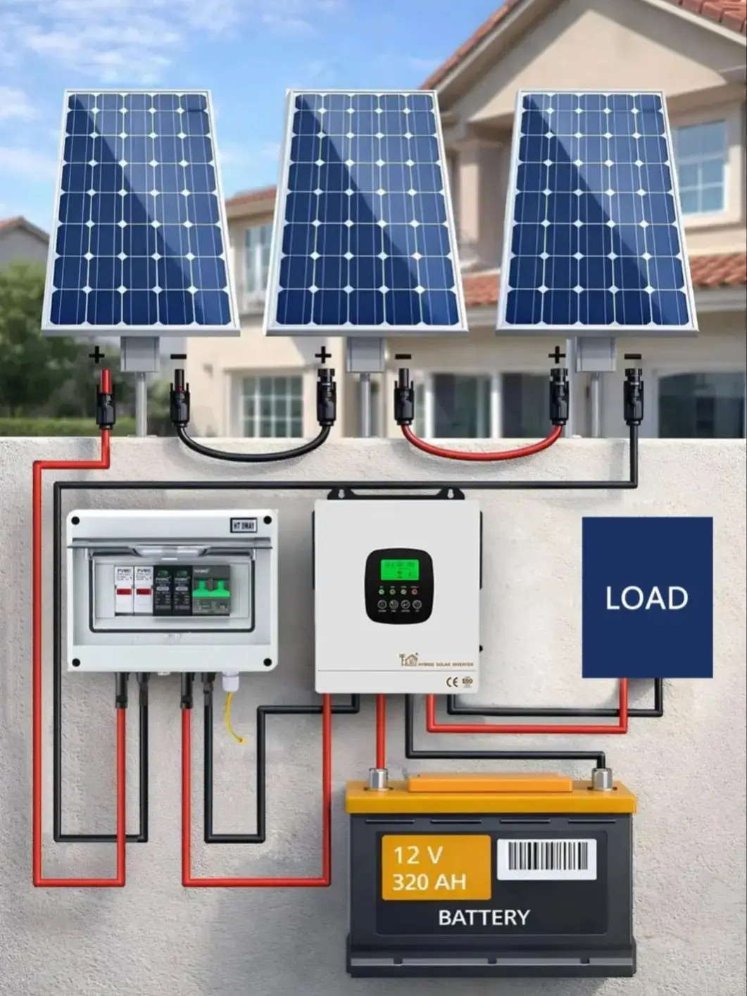 PVMC 1 in 1 out DC 600V Solar photovoltaic PV Combiner Box Lightning Protection
