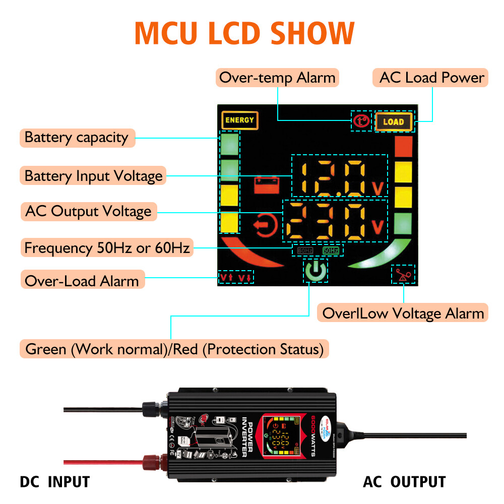 200W Solar Panel Generator Power Bank 6000W Inverter Camping Control Home System