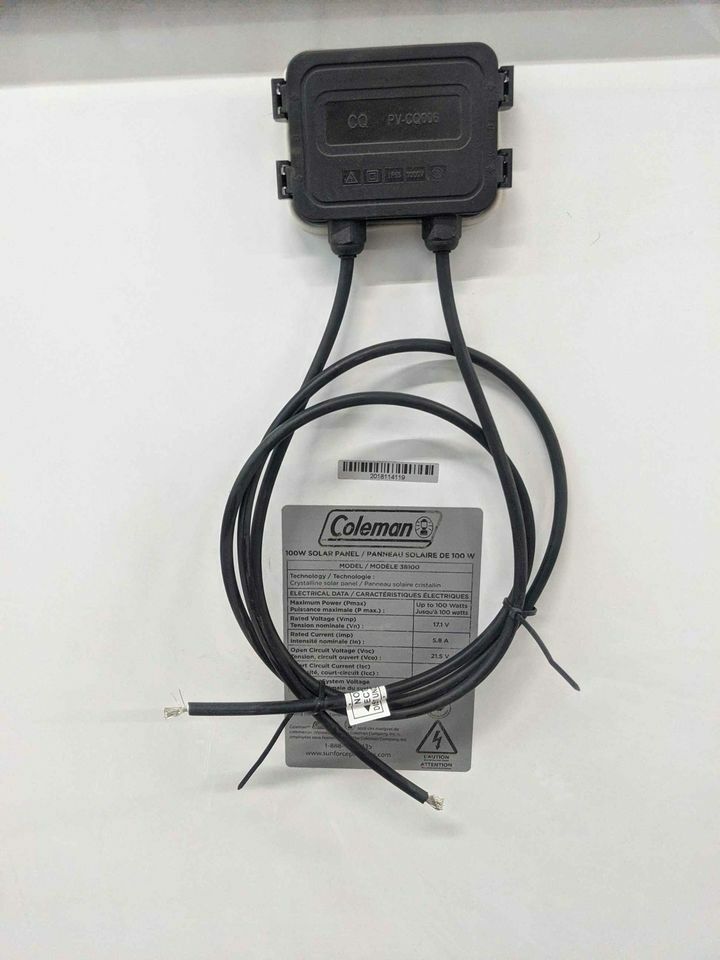 Coleman 100W Watt Solar Panel 12V Volt Poly Off Grid Battery Charge RV BOAT
