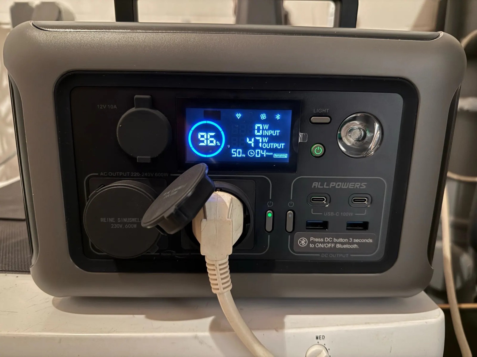 ALLPOWERS R600 Portable Power Station 299Wh LiFePO4 Battery – 600W AC Output