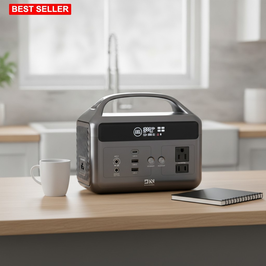 Portable Power Station 192Wh Capacity LiFePO4 Battery Backup Solar Generator
