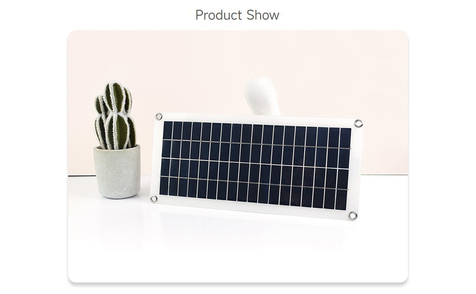 Waveshare 18V 10W Semi-flexible Polycrystalline silicon Solar Panel Supports 5V
