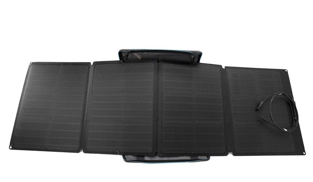 EcoFlow 110W Portable Solar Panel Kit IP68 Waterproof Foldable w/ Carry Case NIB