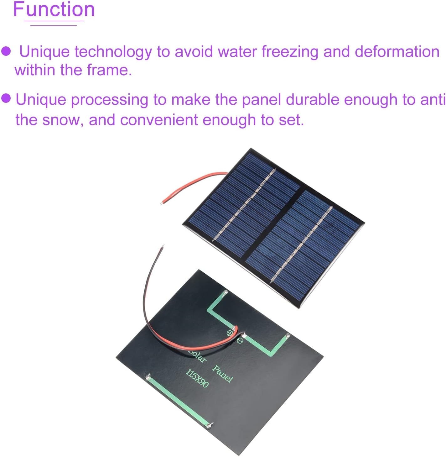 Durable 12V Mini Solar Panel – 1.5W Power, Weather-Resistant & Easy to Install