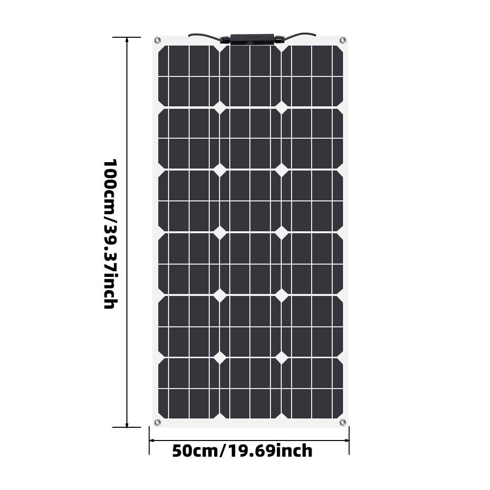 300W Watt Flexible Solar Panel Portable Mono RV Camping Battery Charge Boat 12V