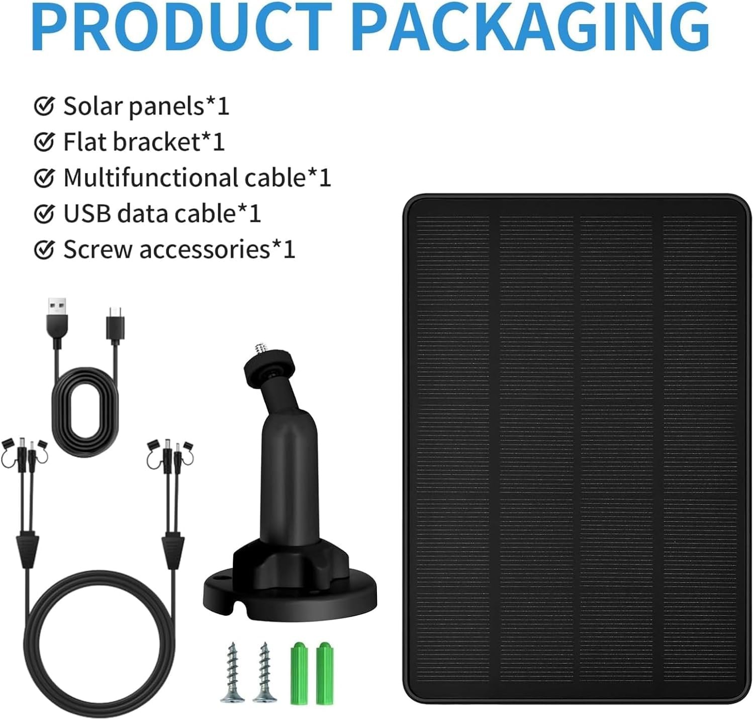 Trail Solar Panel 12V/1A 6V/1.5A Solar Battery Charger Kit Built-in 5200mAH R…