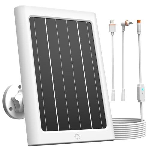 5W Solar Panel for Ring Spotlight Cam Plus/Pro and Stick Up Cam Battery, 1 Pack