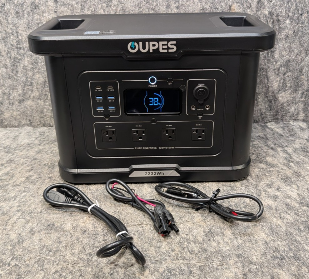 OUPES 2232Wh 2400W Exodus 2400 Lite Portable Power Station – For Parts/Repair