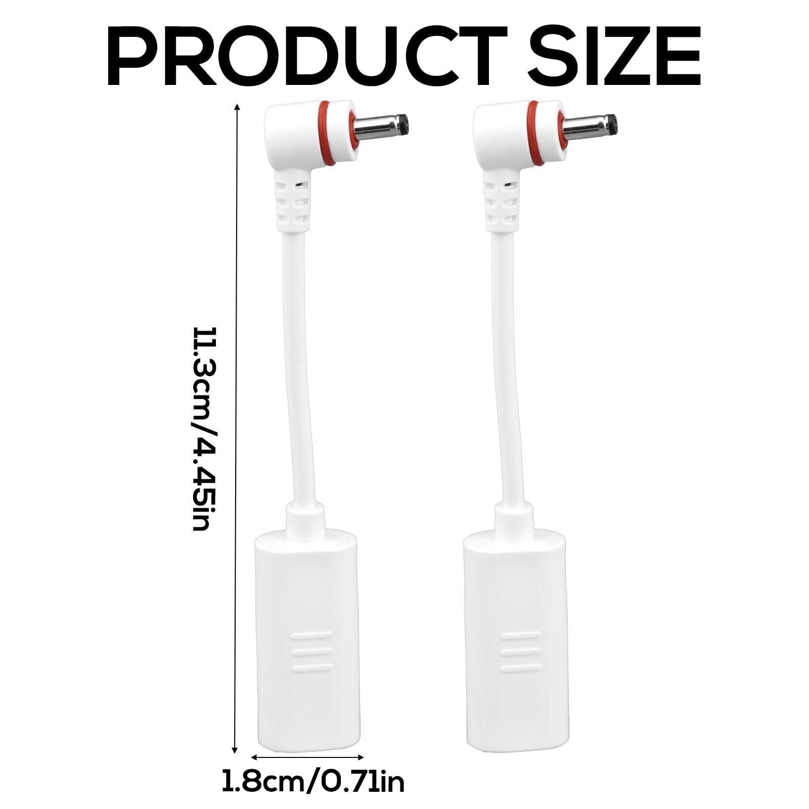 2pcs USBC to Barrel Plug Adapter, USB C & DC3.5 Adapter Connect Jack Solar Pa…