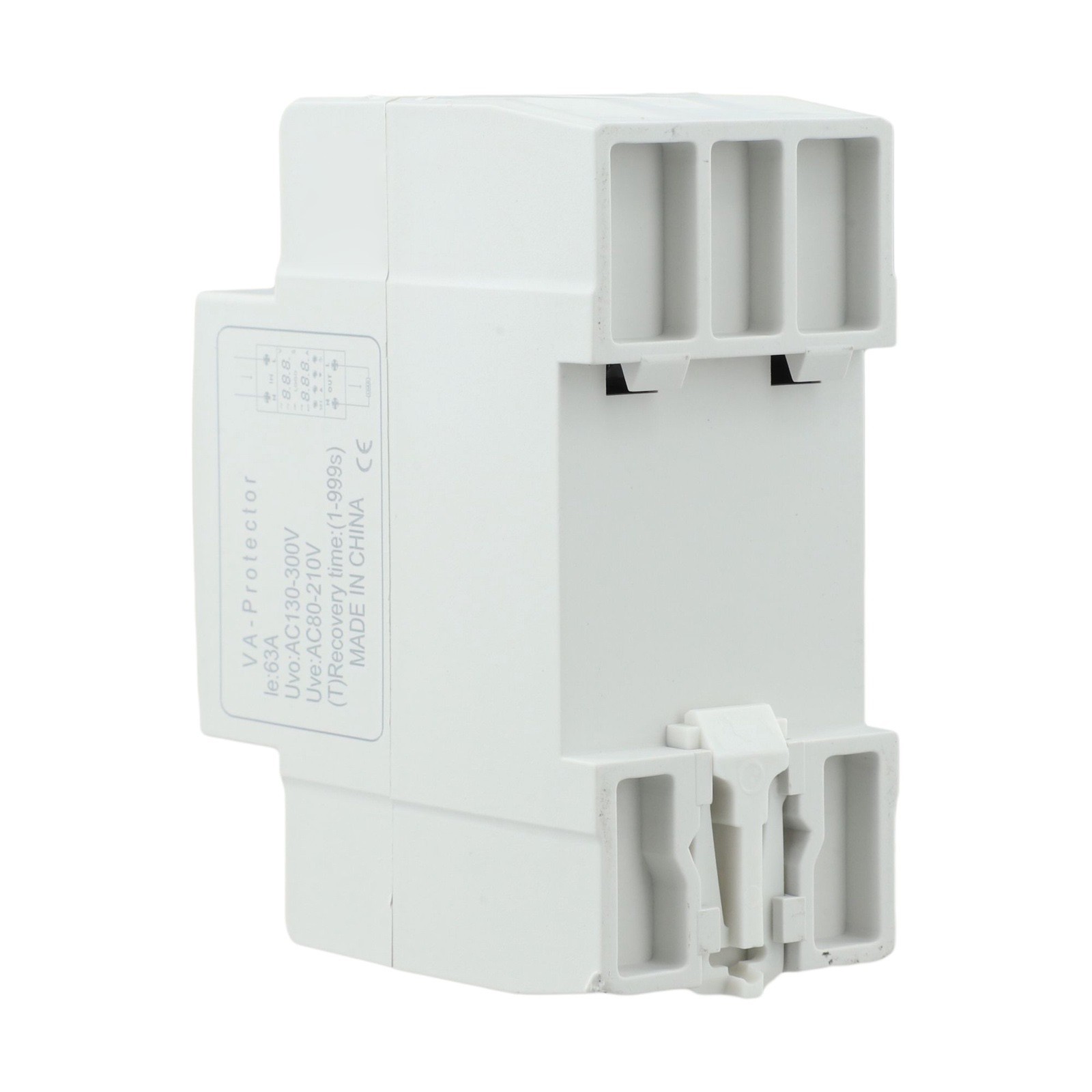 Voltage Control Relay with Dual LCD Readout 80V-300V AC OverUnder Protection