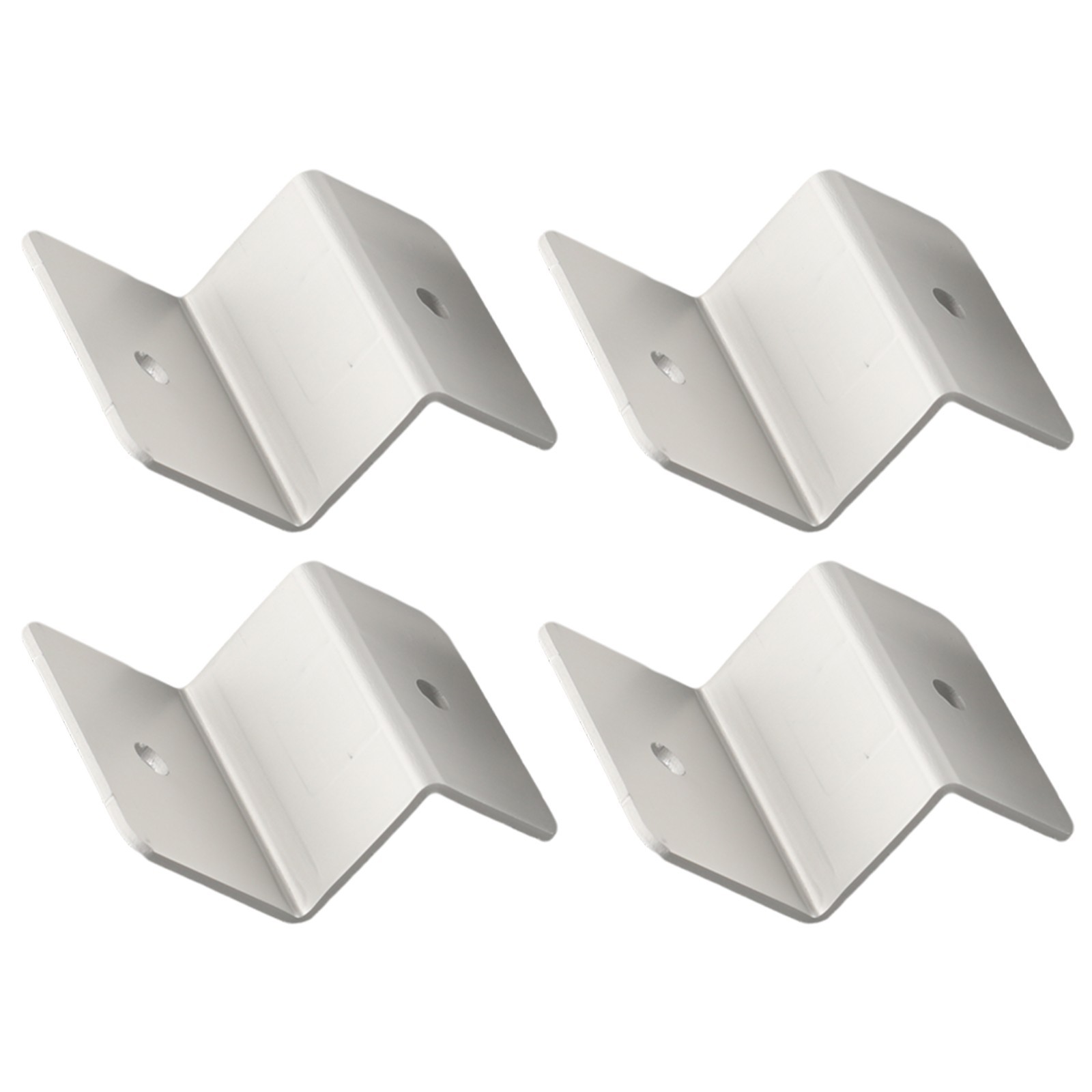 4x Panel Mounting Solar Z-Style Brackets Mounts Aluminum Alloy Battery Energy
