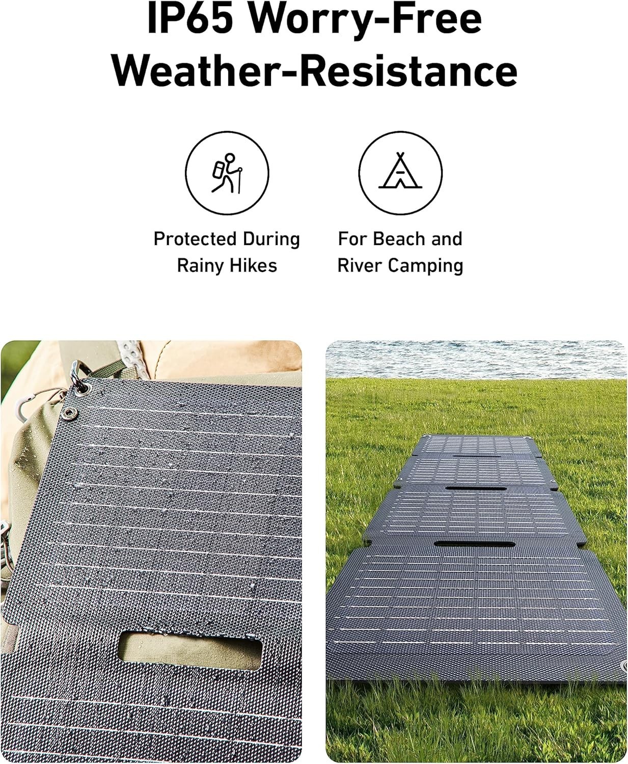 Solix PS30 Solar Panel 30W Foldable Portable Solar Charger IP65 Water & Dust