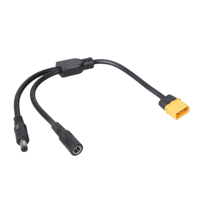 28cm XT60 Male Female To DC55215.5×2.1mm Power Cord For Outdoor Power Supply