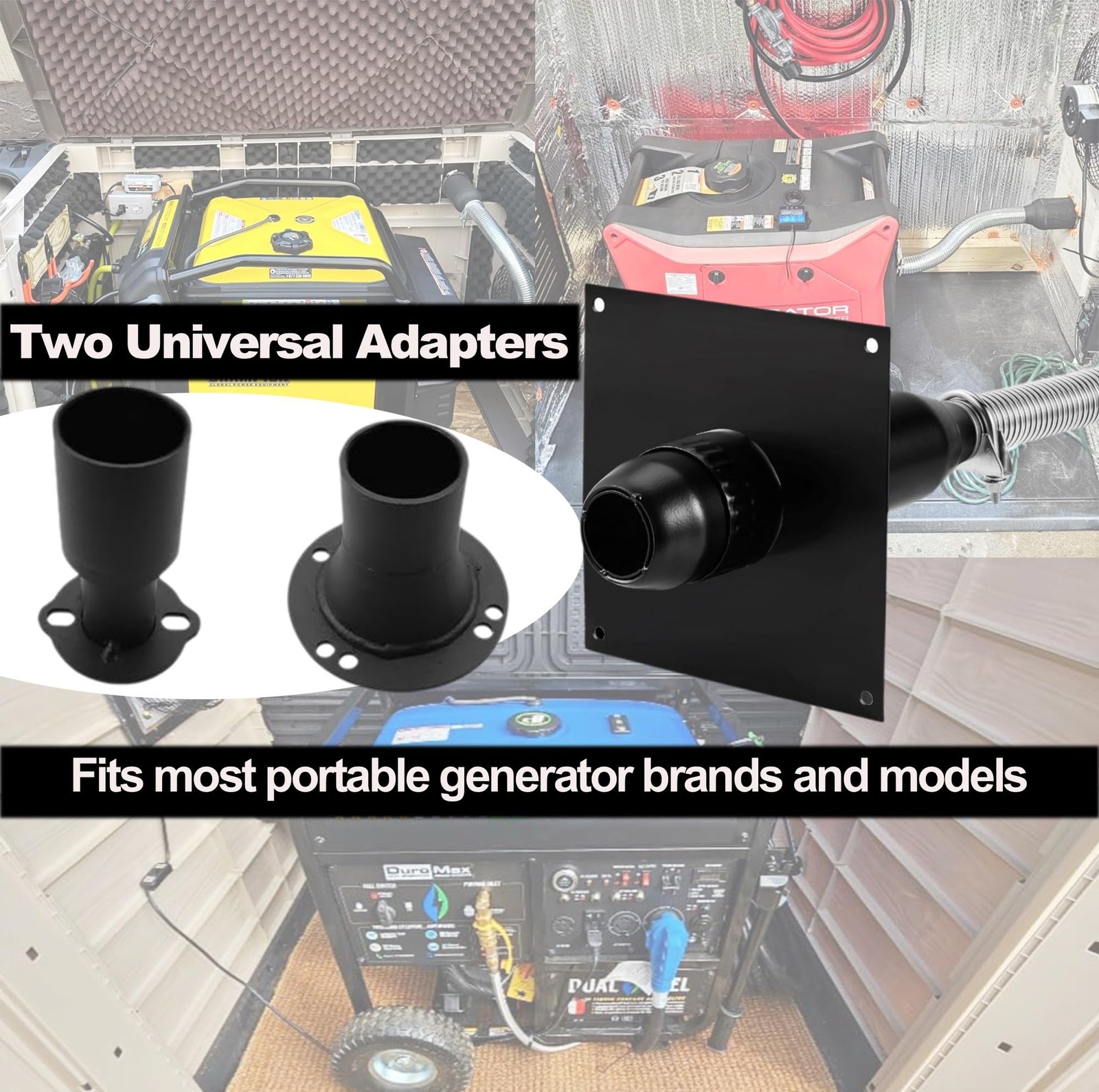 Generator Exhaust Extension Kit, Generator Muffler Silencer Kit, All-in-Kit w…