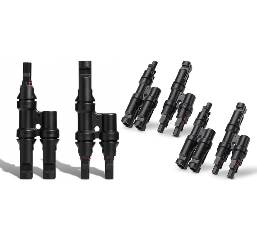 6PCS Mc4 Connectors for Parallel Connection Between Solar Panels (M/FF+F/MM),…