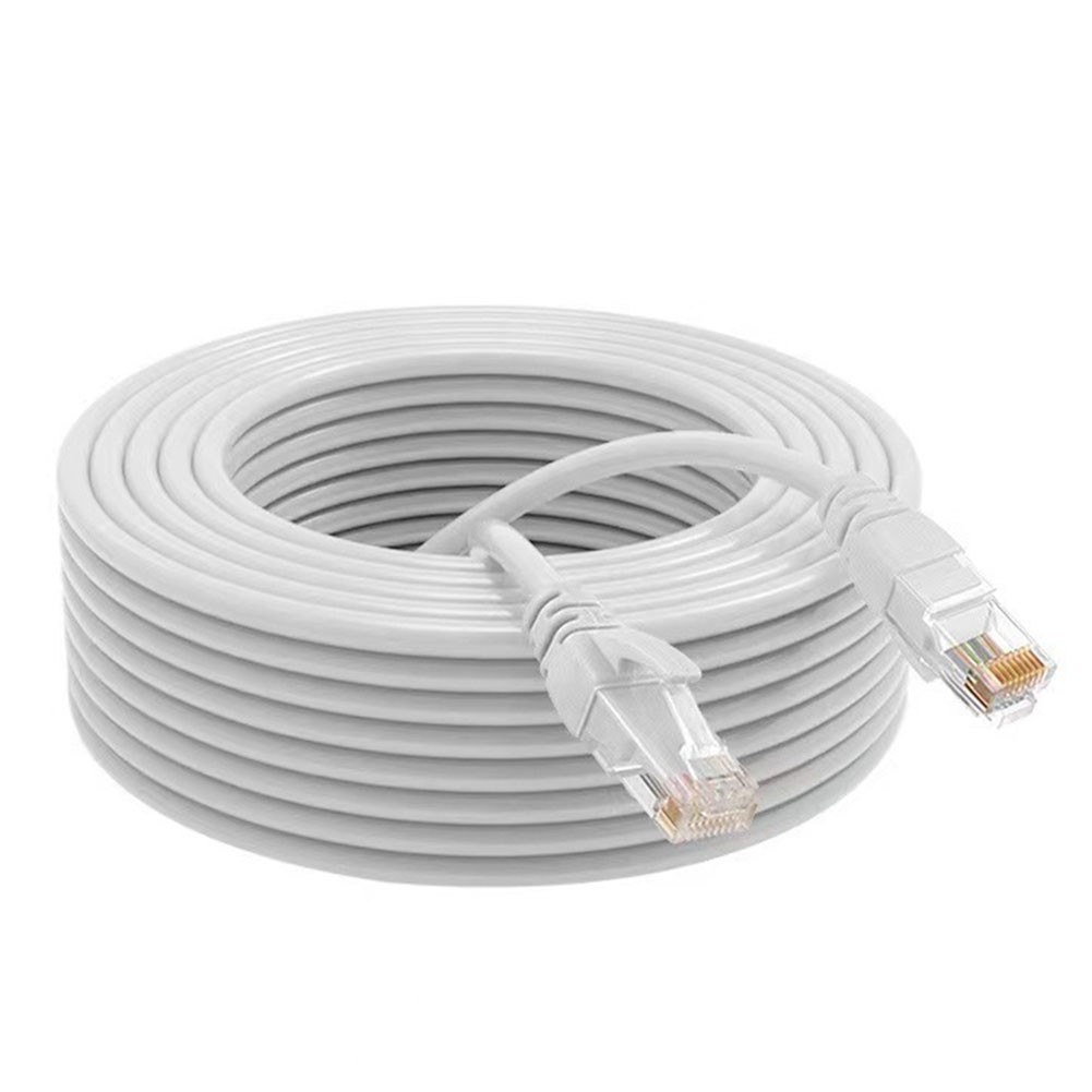 10m CAT 6 Network Cable for High Speed Ethernet Connection White Black