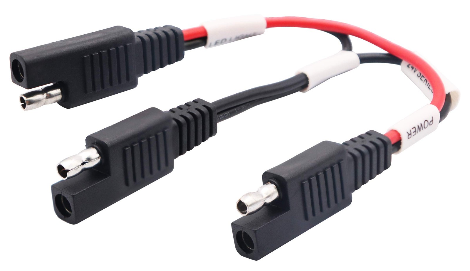 SAE Y Splitter Adapter Cable 18AWG SAE 2-Way Adapter,1 to 2 SAE Y Splitter SA…