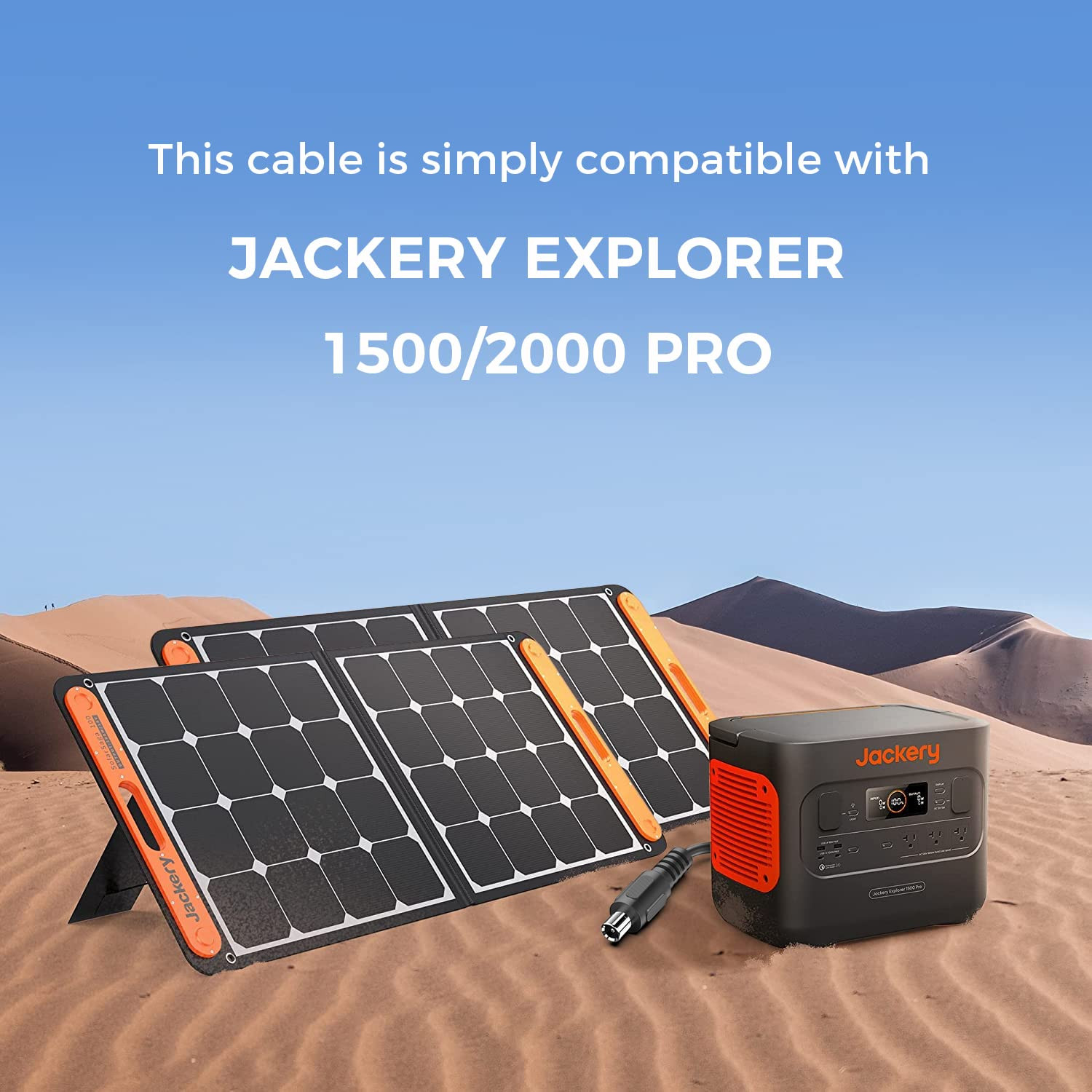 DC8020 Male to DC 8MM/DC7909 Female Compatible with Jackery Explorer 1500 2000 P