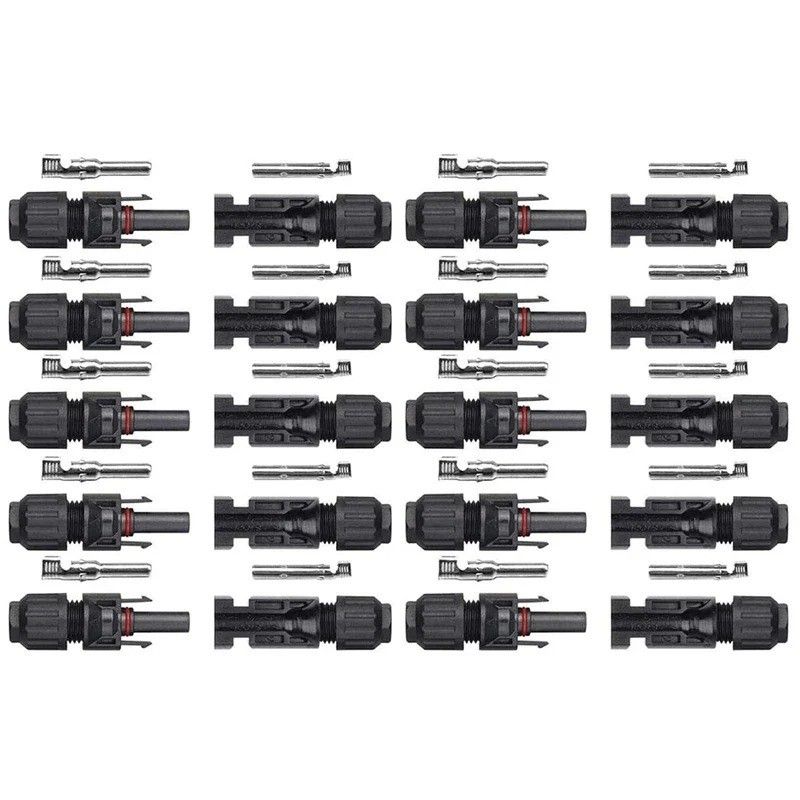 10 Pairs Male Female Wire Cable Connector Set Solar Panel Waterproof Connector