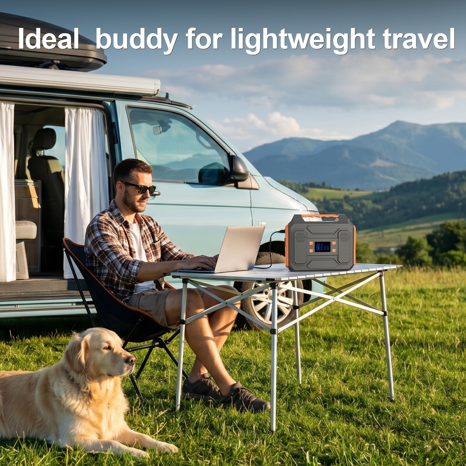 300W Portable Power Station 280Wh Solar Generator Camping RV Backup Battery Bank