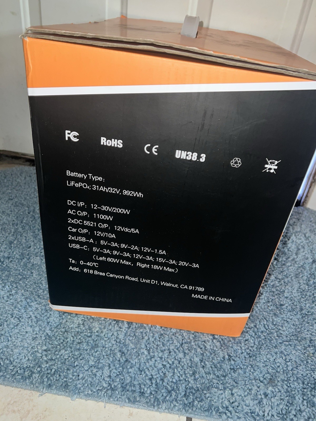 1100w 12v Portable Power Station Solar Generator AC