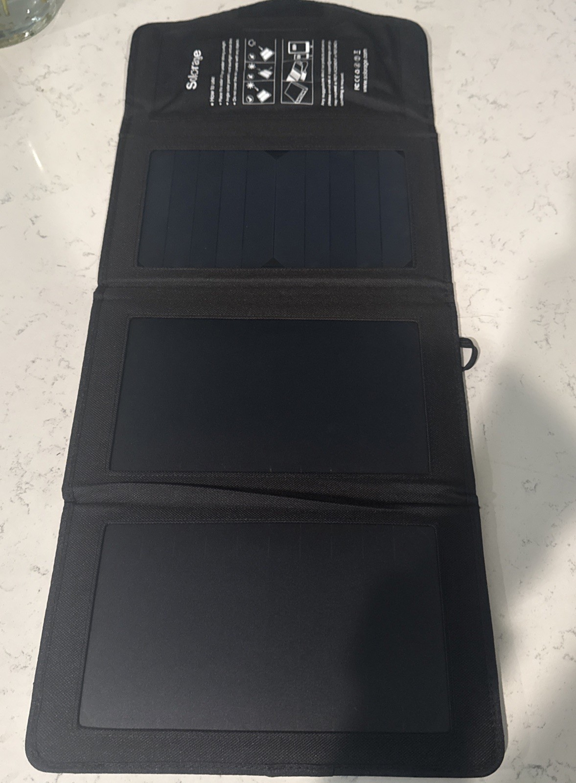Solar Panel Charger, Solorage 21W Charger with 2 USB Ports and 3…