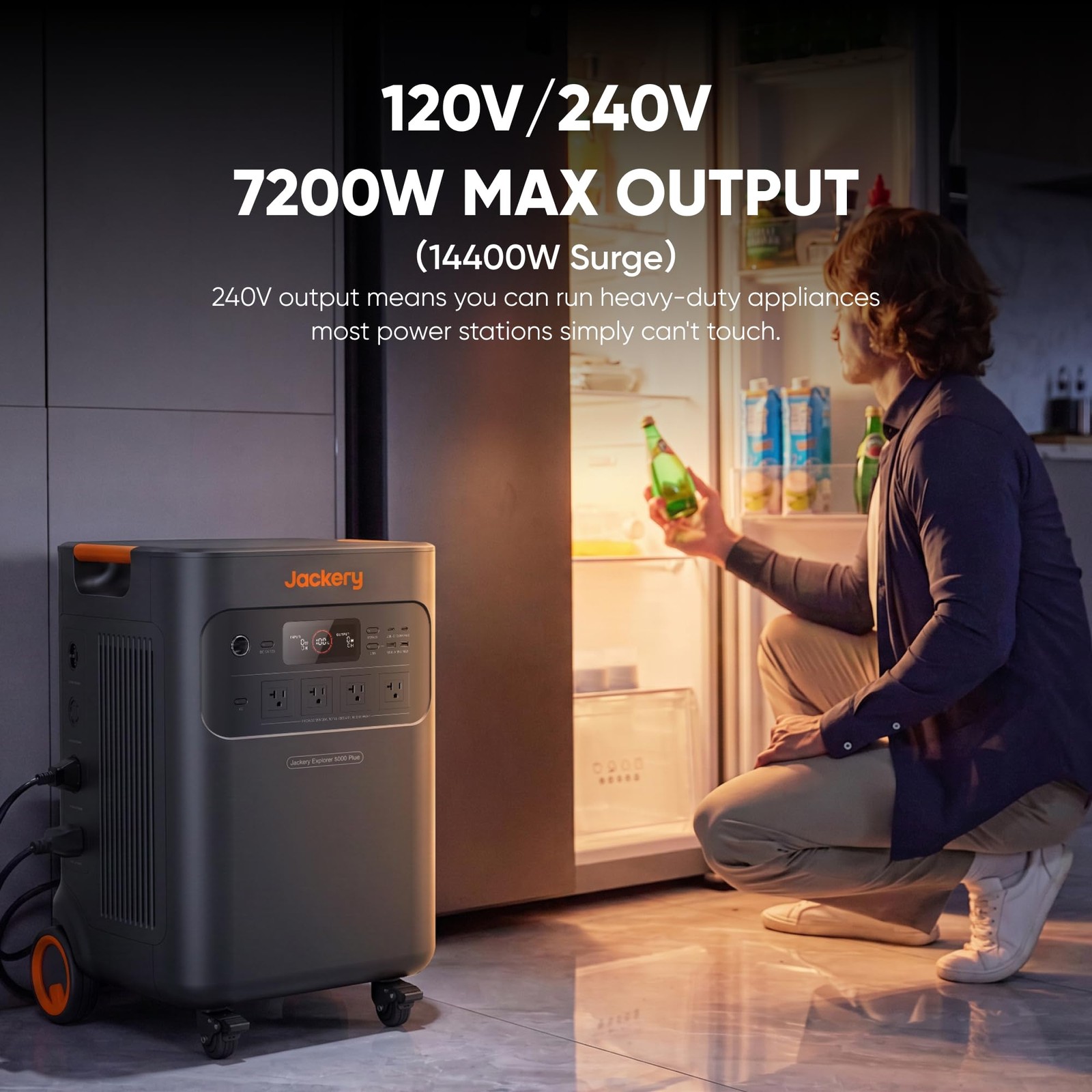 Jackery Solar Generator 5000 Plus Portable Power Station, 5040Wh LiFePO4, 720…