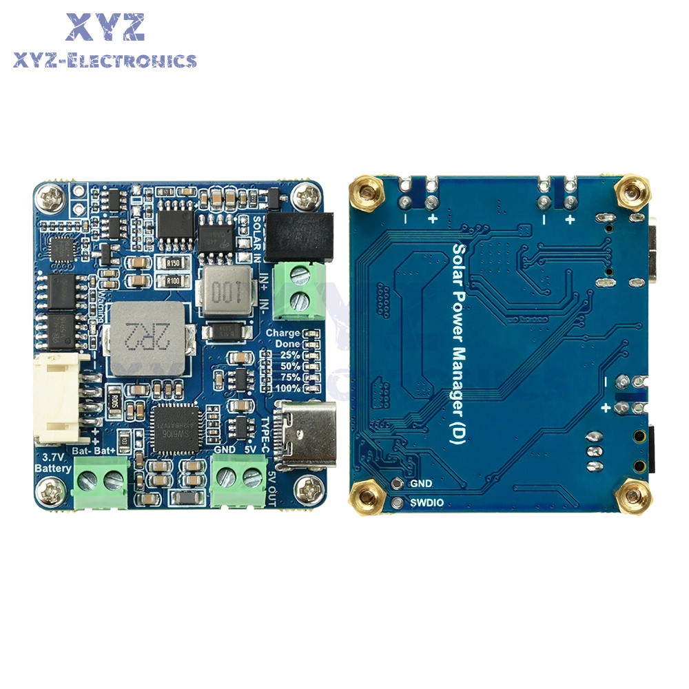 6-24V Solar Panel Power Management Module 5V 3A Supports MPPT, PD QC FCP SFCP