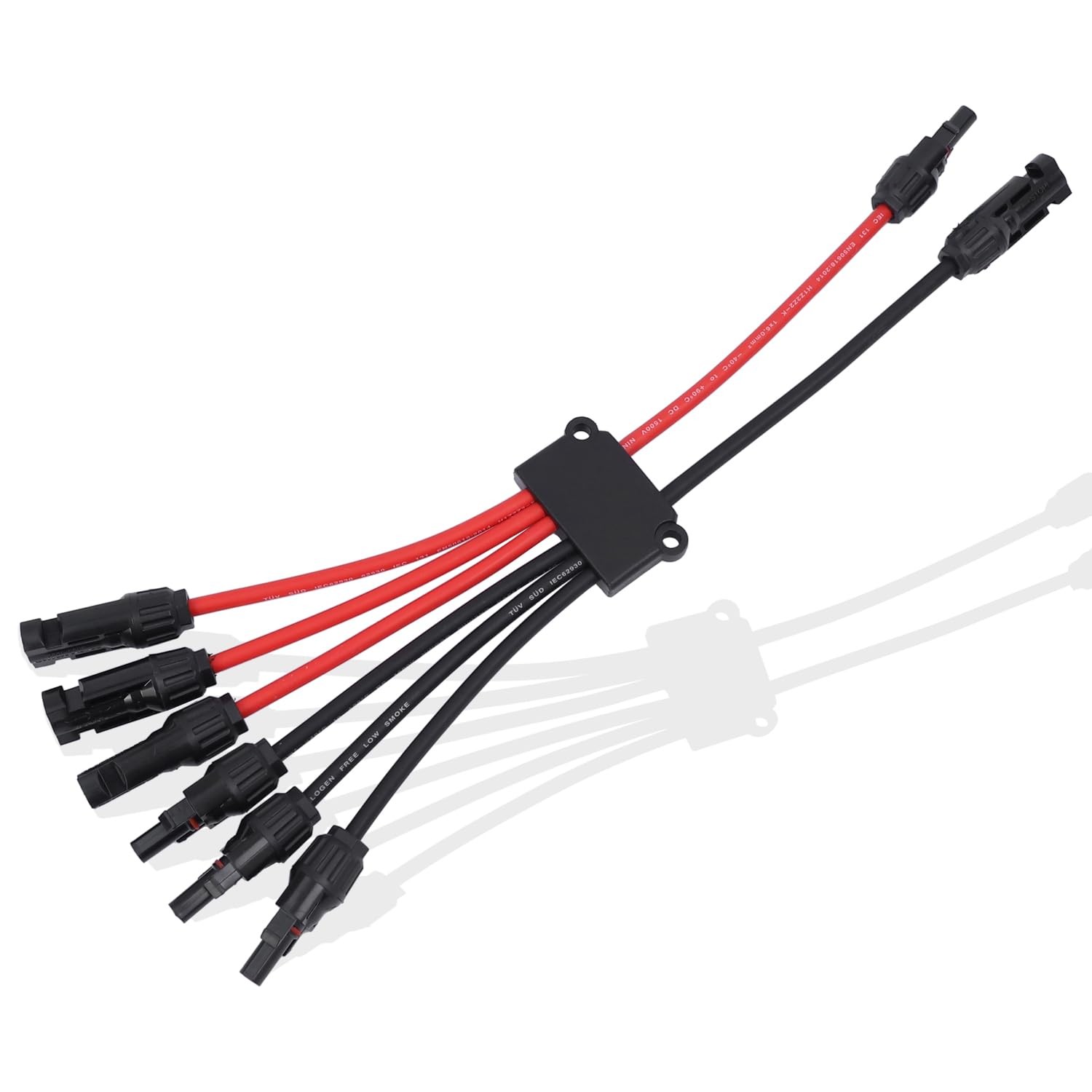 Solar Panel Connector 3 Way Y Branch MC4 Cable Splitter 2 to 6 AWG Waterproof