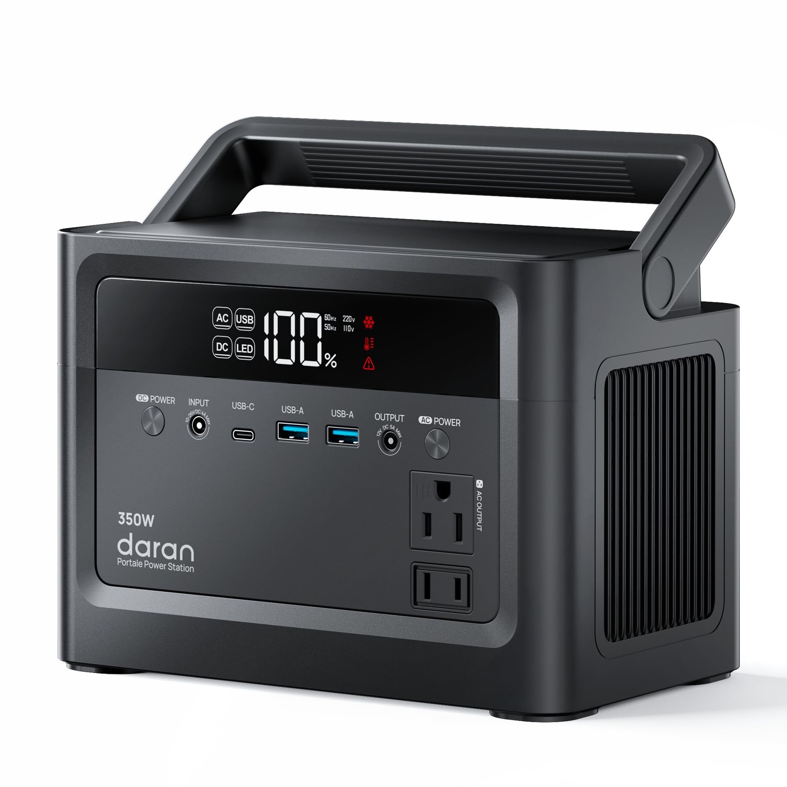 Portable Power Station 350W, 230.4Wh Power Bank LiFePO4 Battery 110V Pure Sin…