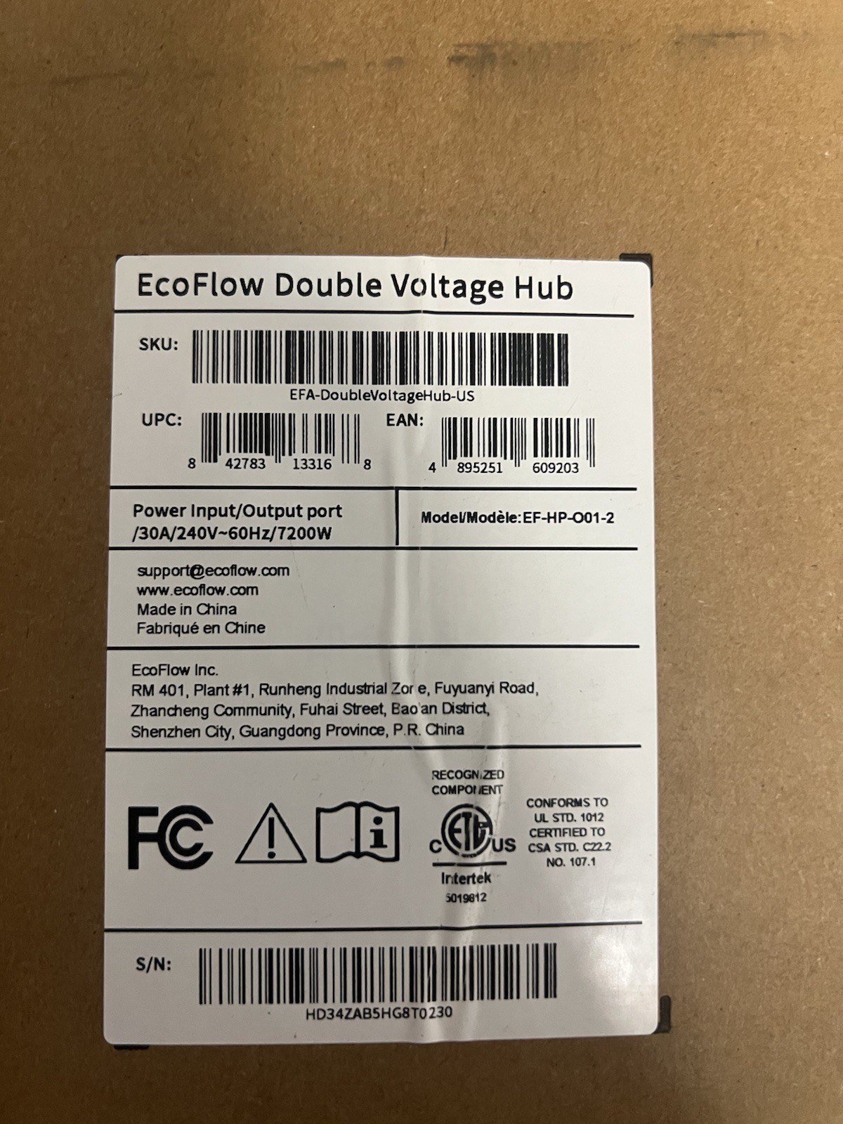 EcoFlow Double Voltage Hub – Power Input/Output (DELTA Pro)