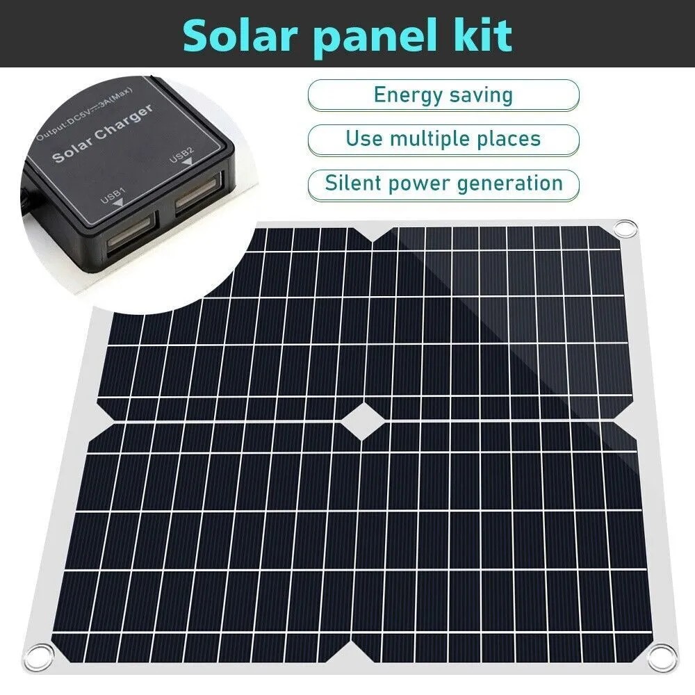 200 Watts Solar Panel Kit 12V 100A Battery Charger with Controller Caravan Boat