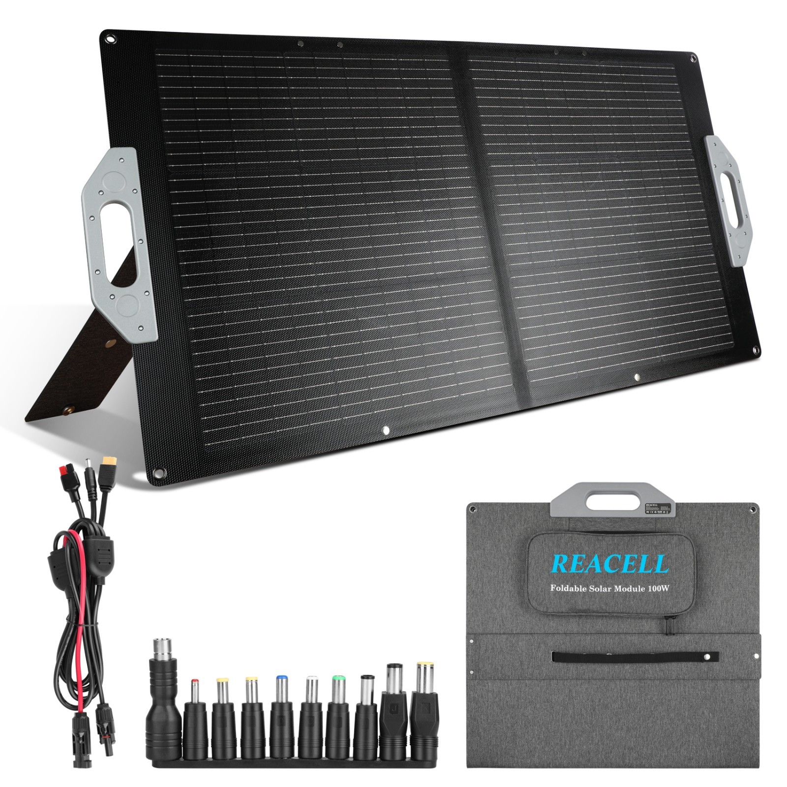 100W Portable Solar Panel – IP67 Waterproof Foldable for RV Camping 18V Output