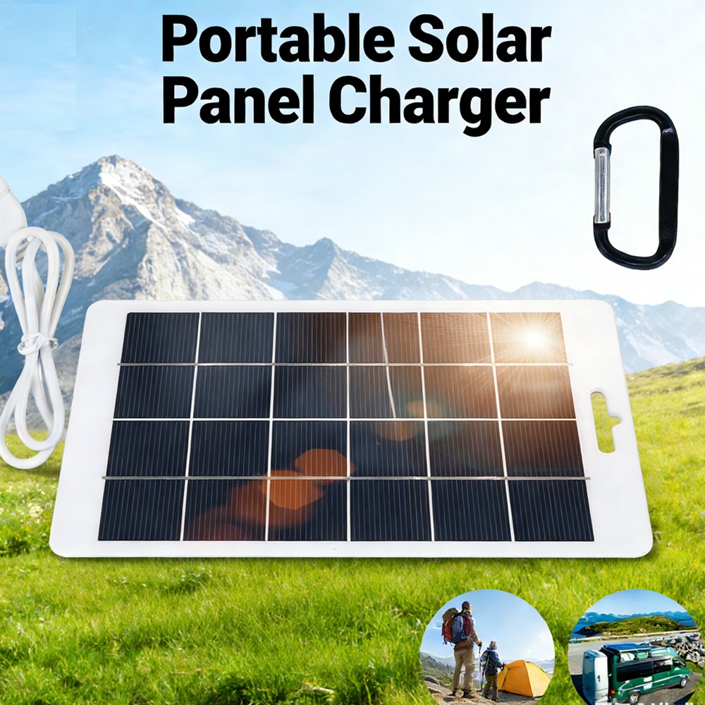 10W Mono Solar Panel For Phone Charging Camping Climbing Solar Charger Generator