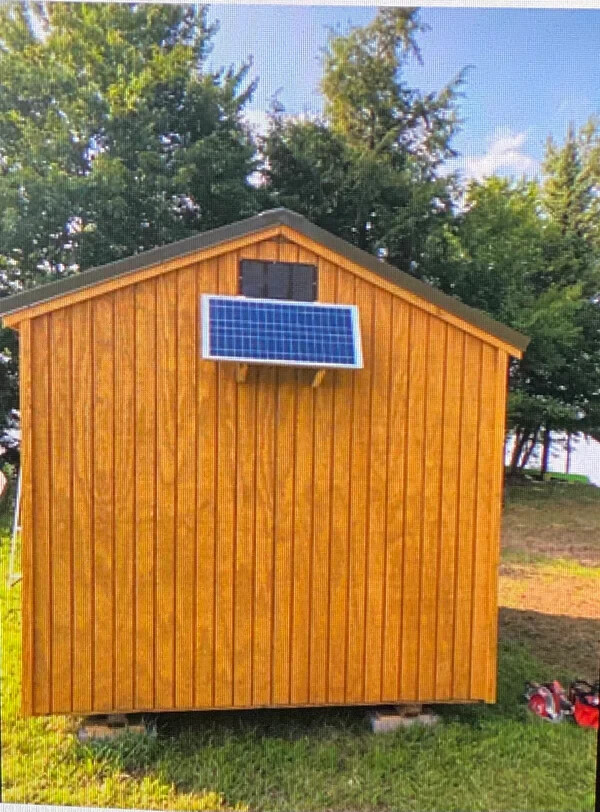 Solar Powered 20″ Box Fan with 100 Watt Solar Panel with On/Off Switch