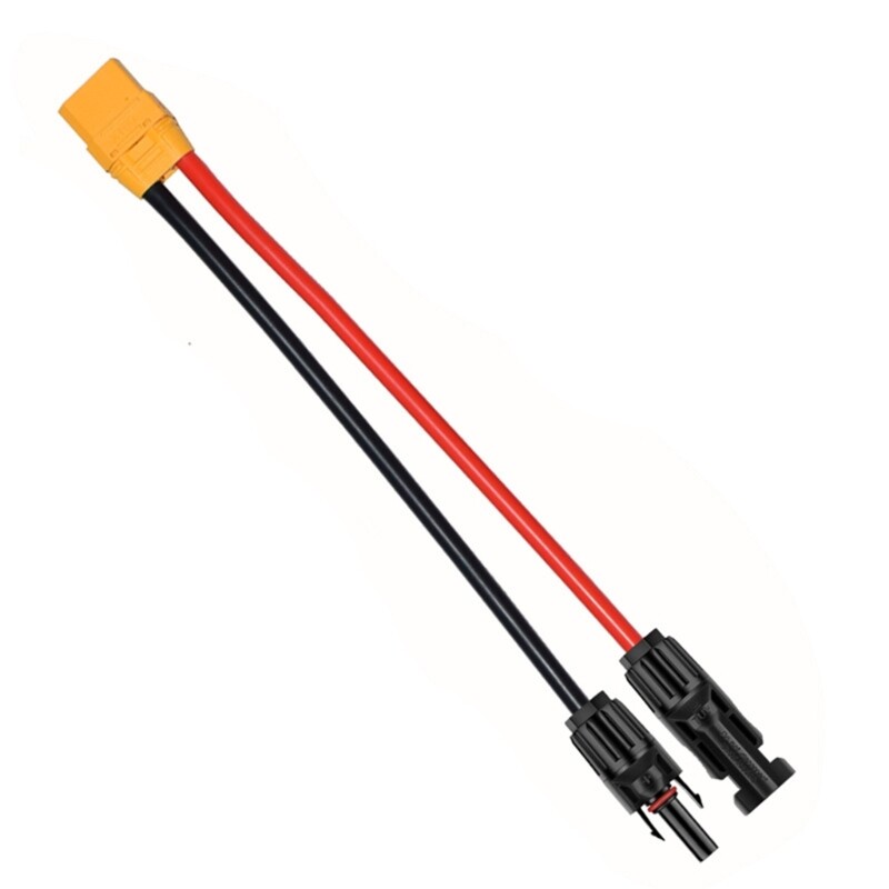 Solar Charging Cable with XT90 Input Port for Portable Generators Solar Panel