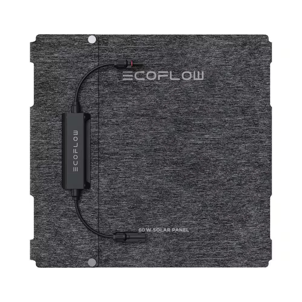 EcoFlow 60W TOPCon Portable Solar Panel IP68 Waterproof for RIVER 2 Series