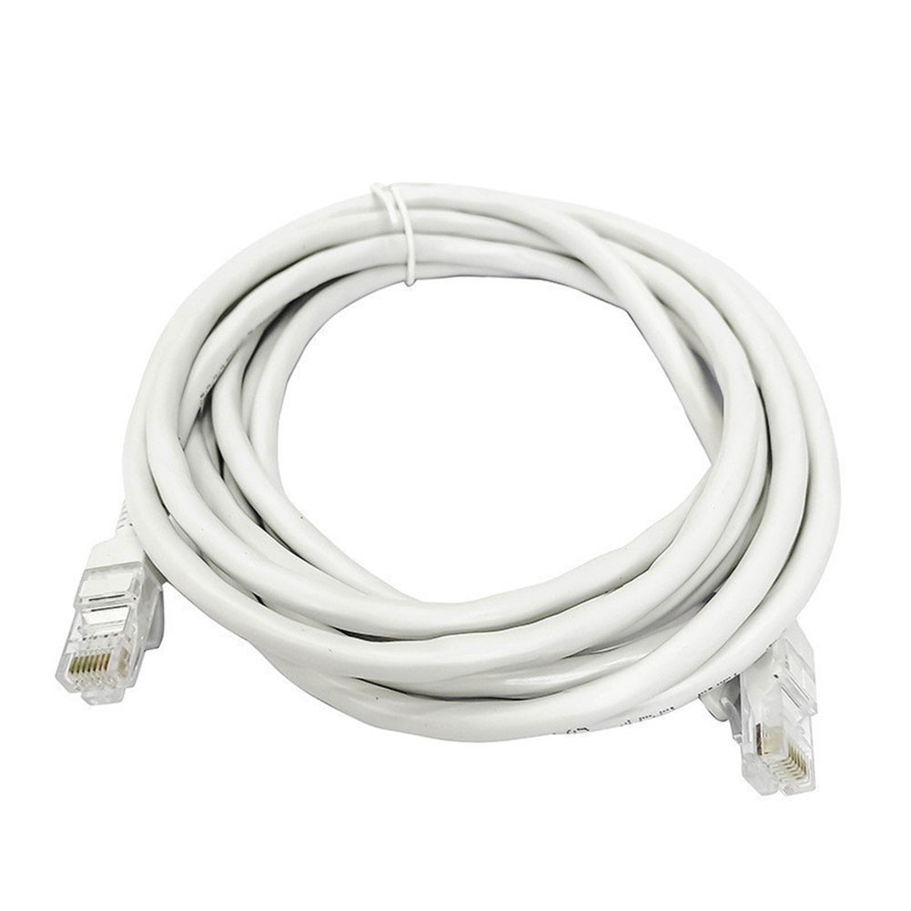 10m CAT 6 Network Cable for High Speed Ethernet Connection White Black
