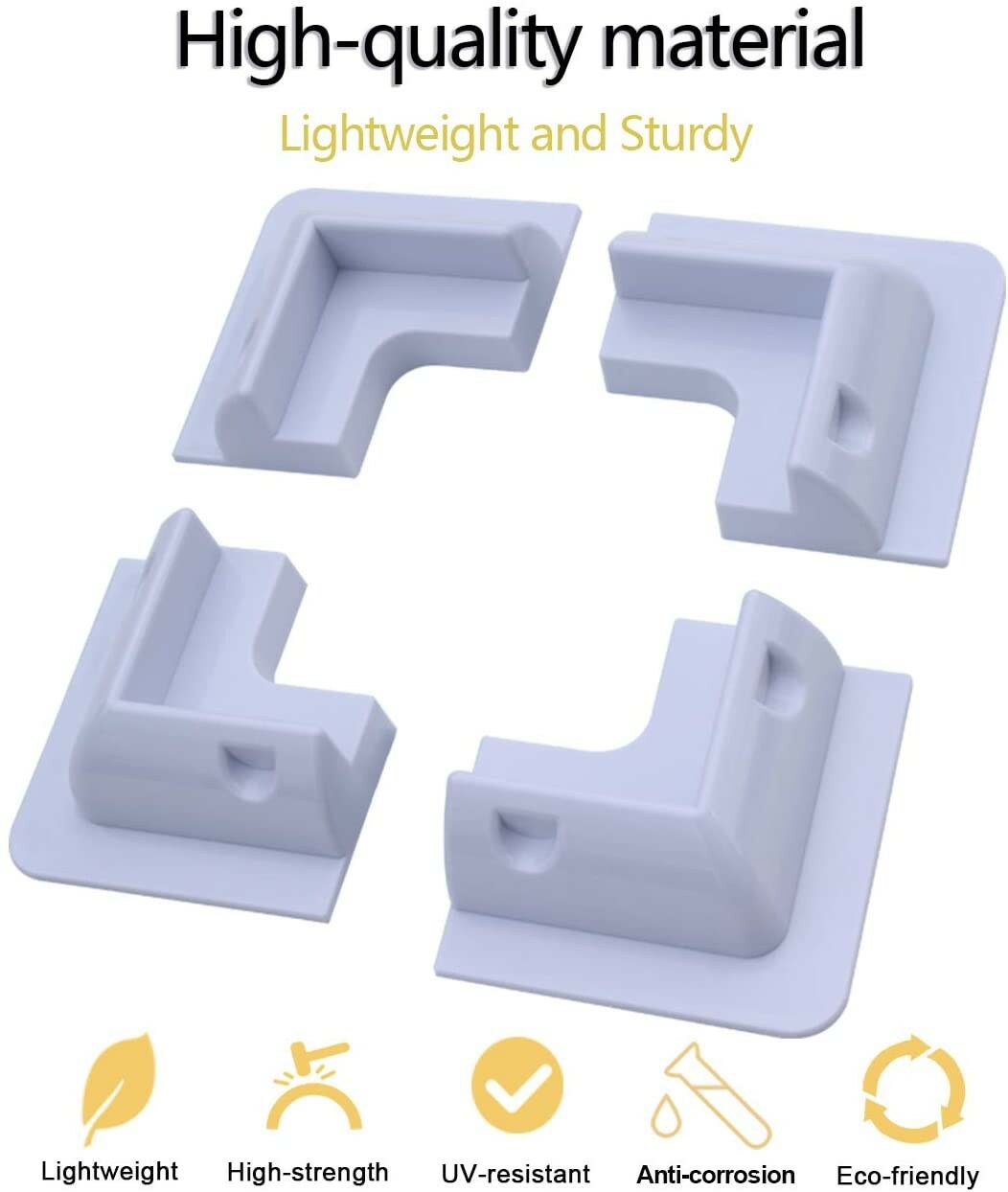 Solar Panel Brackets White UV Resistance ABS Solar Panel Mounting Brackets 