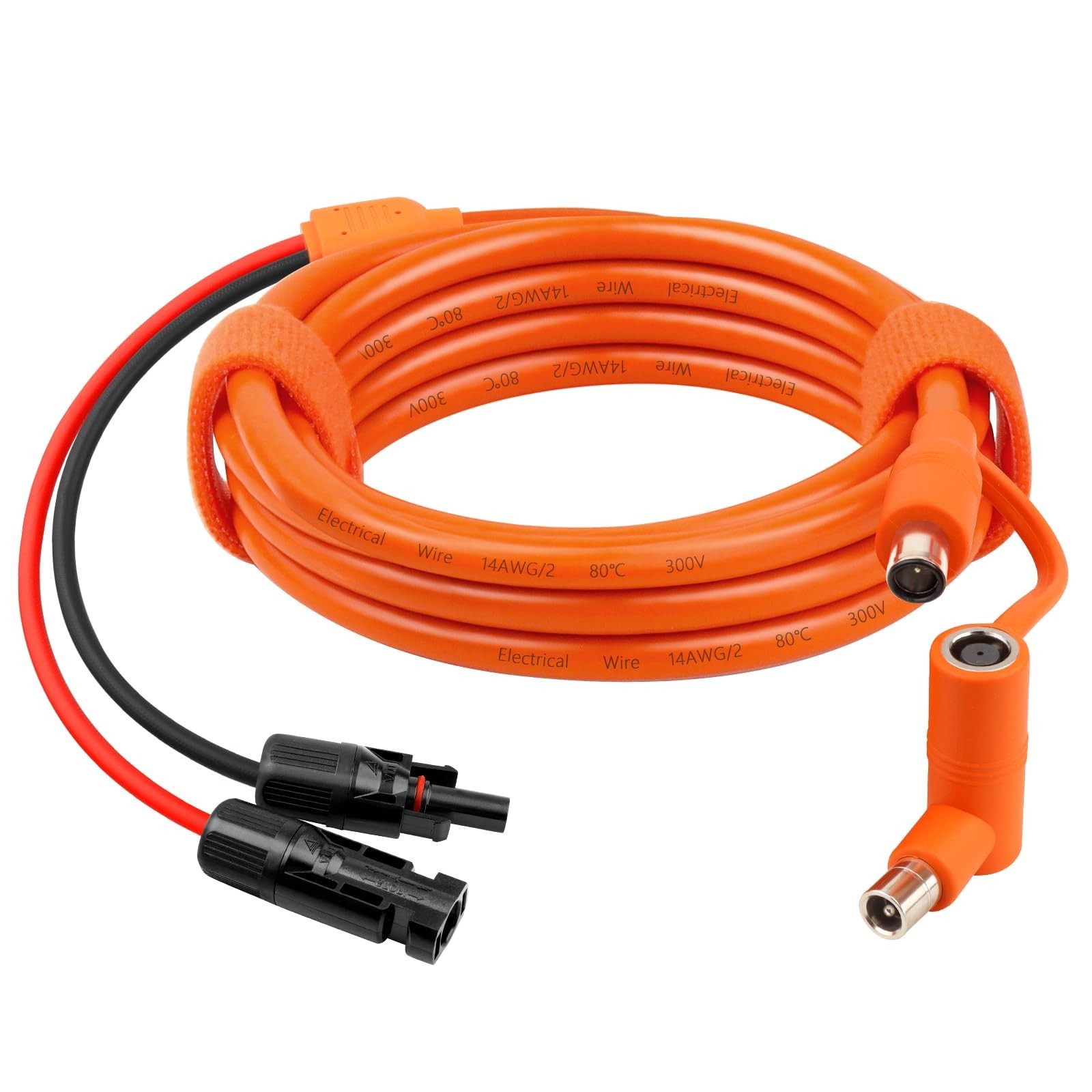 6FT Solar Panel DC 8mm Adapter Cable, Tinned Copper Wire, Compatible with Power