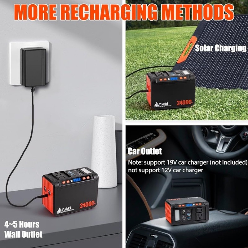 Portable Power Station 88.8Wh Fast Charging Camping Generator 8 Outputs New